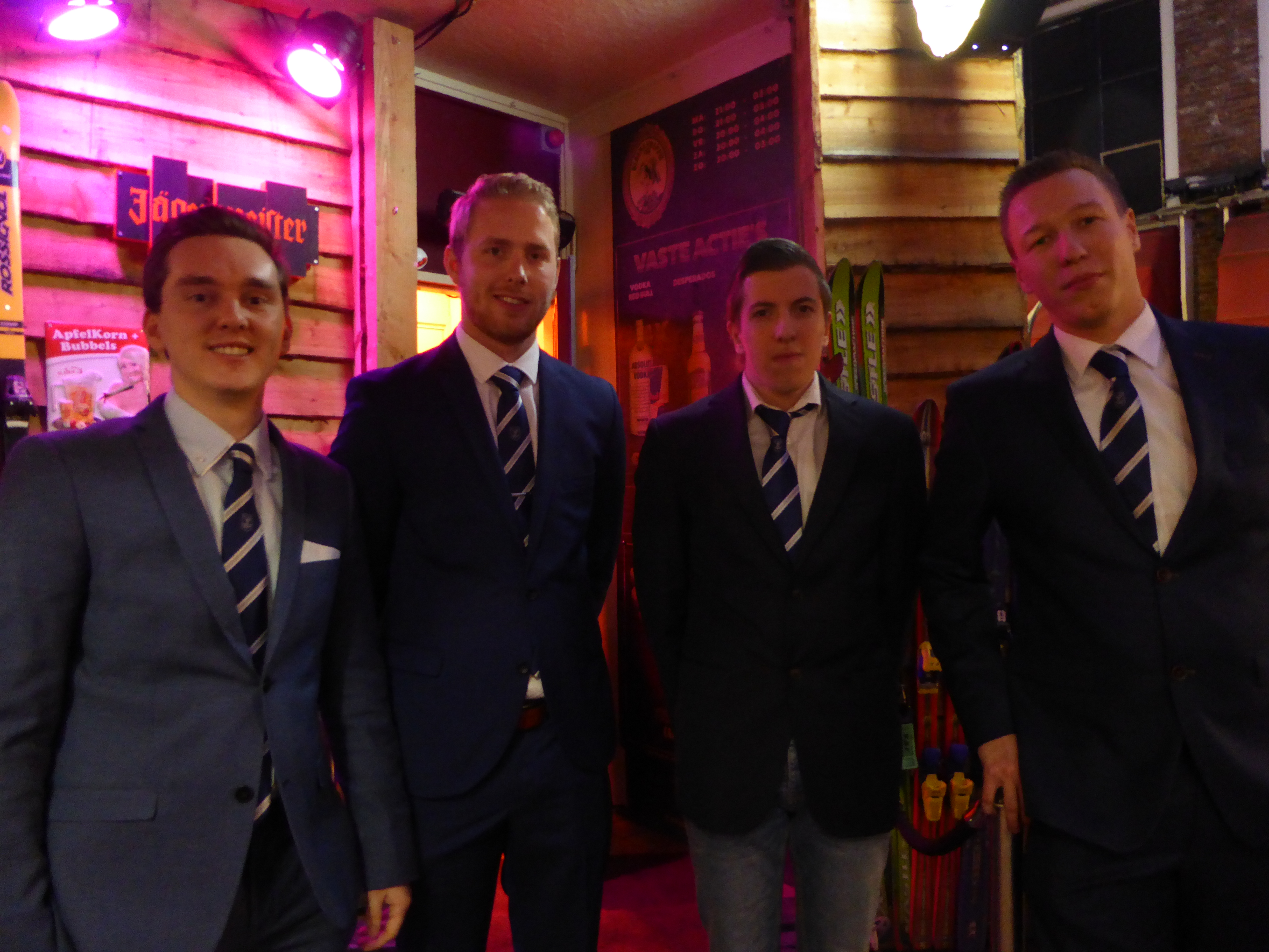Image:Het nieuwe Nautis bestuur, v.r.n.l.: Thijs Beemsterboer (voorzitter), Roy van Spierenburg, Wesley Bakker en Connor Kos