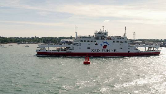 Image:Red Funnel ferry. Image: Wikimedia Commons