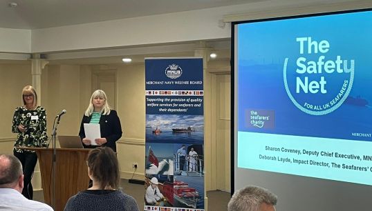 Image:The launch of The Safety Net at the MNWB's Port Welfare Conference. Picture: Merchant Navy Welfare Board