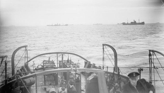 Image:Merchant Navy vessels during the Battle of the Atlantic. Credit: Wikimedia Commons