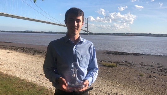 Image:Jake Pass won the award in 2021. Picture: Merchant Navy Welfare Board