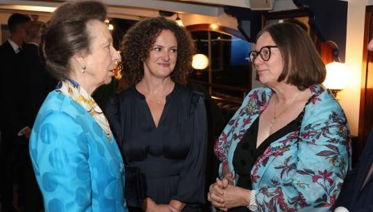 Image:HRH The Princess Royal, patron of Mercy Ships International, at the launch of a fund to support volunteers. Image: Paul Burns/Mercy Ships