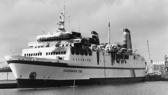 Image:A fire set by an arsonist led to the deaths of 159 people onboard Scandinavian Star. Image: Wikimedia Commons
