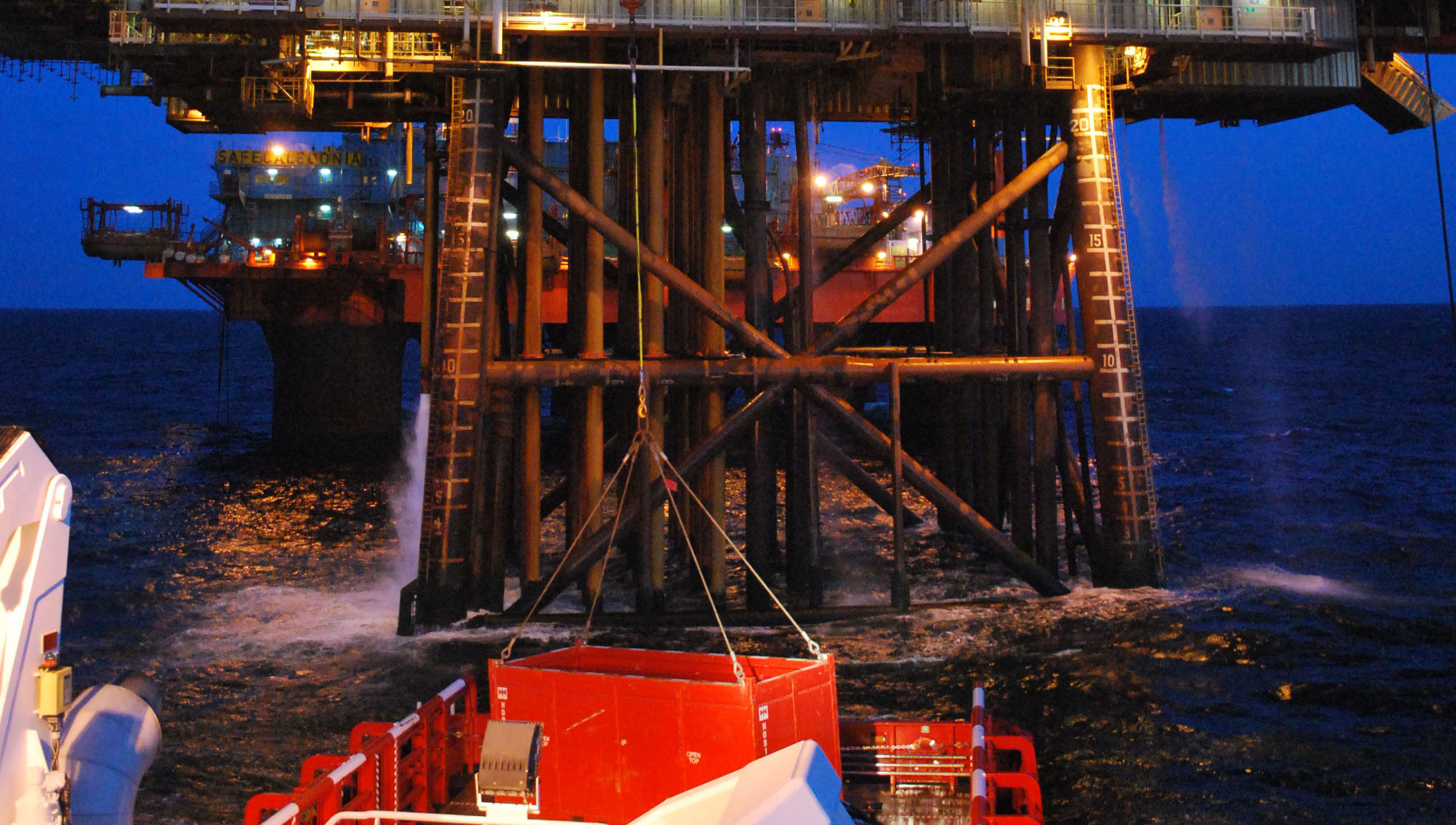 Image: offshore work. Photo: Nautilus member Greg Laird 2011