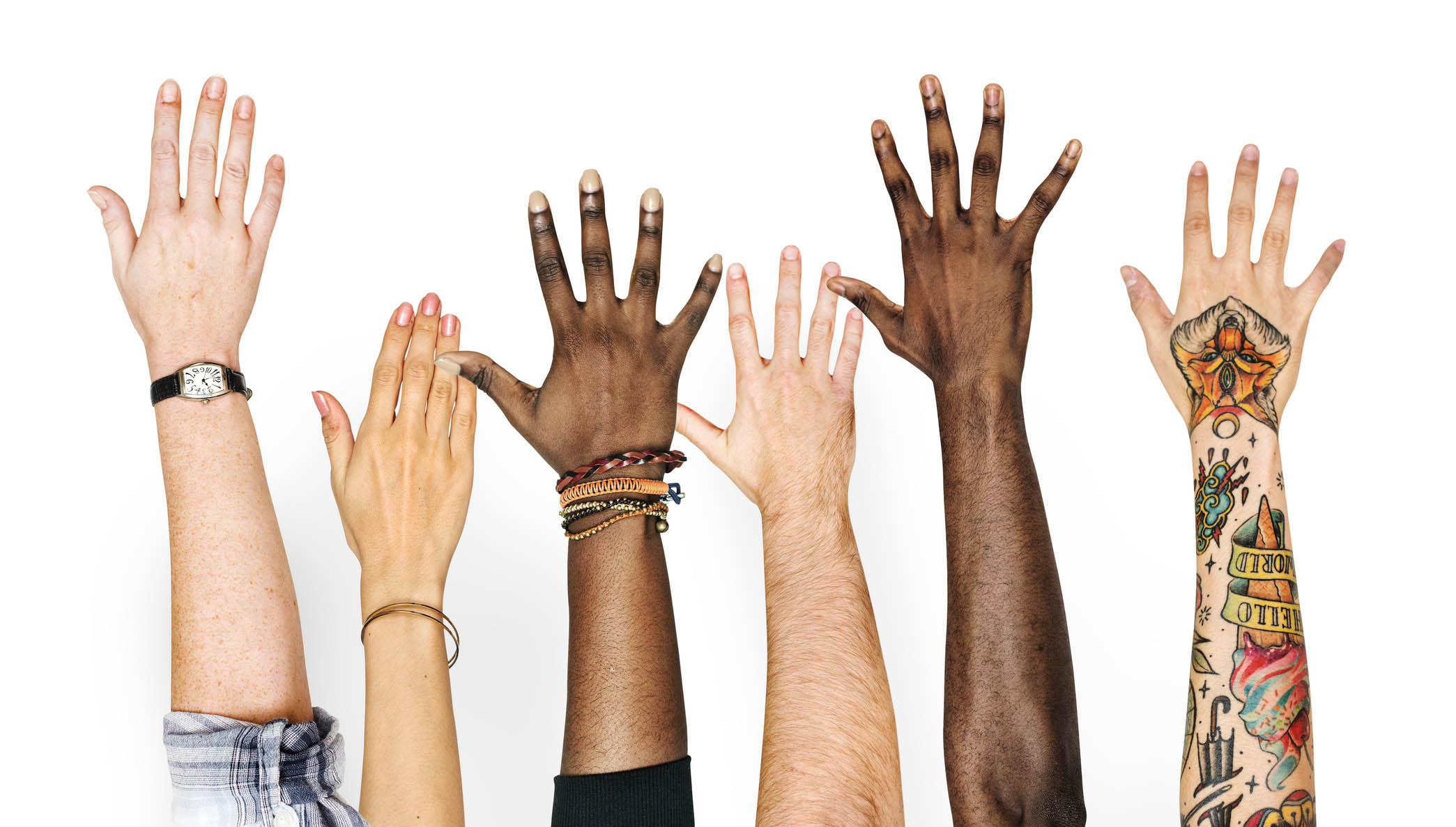 Image:Hands up for diversity: Nautilus to fight discrimination in all its guises