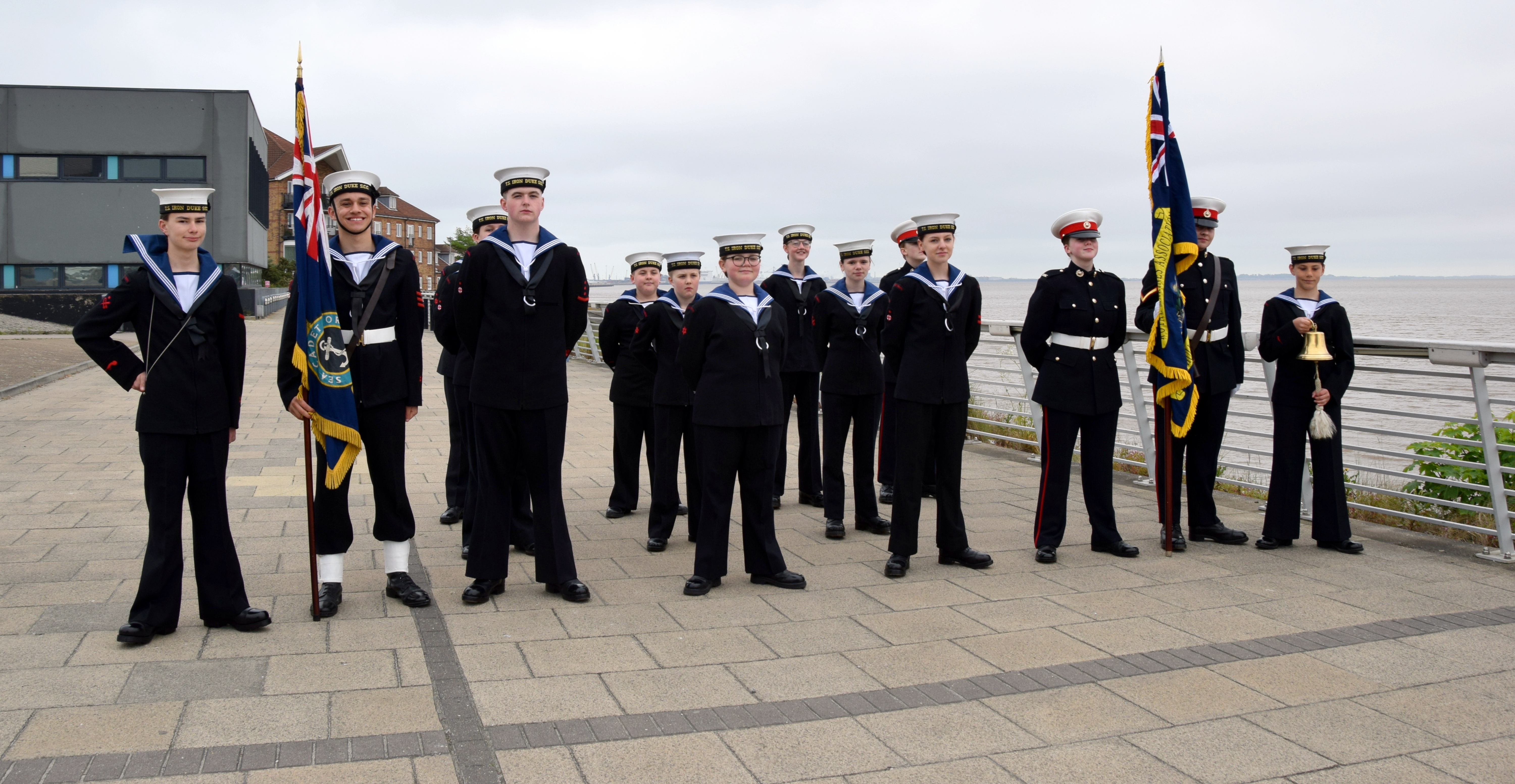 Image:Royal Navy and Royal Marine cadets also took part in the Hull drumhead service.  Image: courtesy Keith Thompson