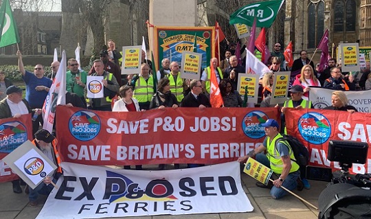Image:Nautilus has welcomed the new legislation, but notes that there are significant loopholes that must be closed and that the government must also act on employee protections to prevent another P&O Ferries situation. Image: Nautilus International