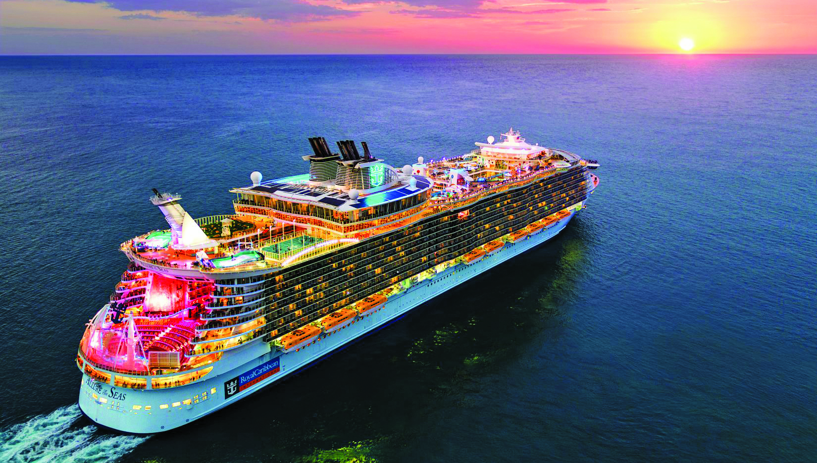 Image:The Royal Caribbean vessel Allure of the Seas. Image: Royal Caribbean International