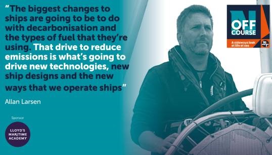 Image:Allan Larsen on marine surveying and what the maritime industry must do to meet Net Zero targets. Image: Nautilus International/CPL
