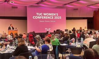 Image:Trades Union Congress president Mark Dickinson spoke at the 2025 TUC Women's Conference, calling for urgent legal reforms and stronger protections for female maritime professionals: 'Stronger unions mean stronger rights. Let's get organised and fight for change.' Image: Nautilus International
