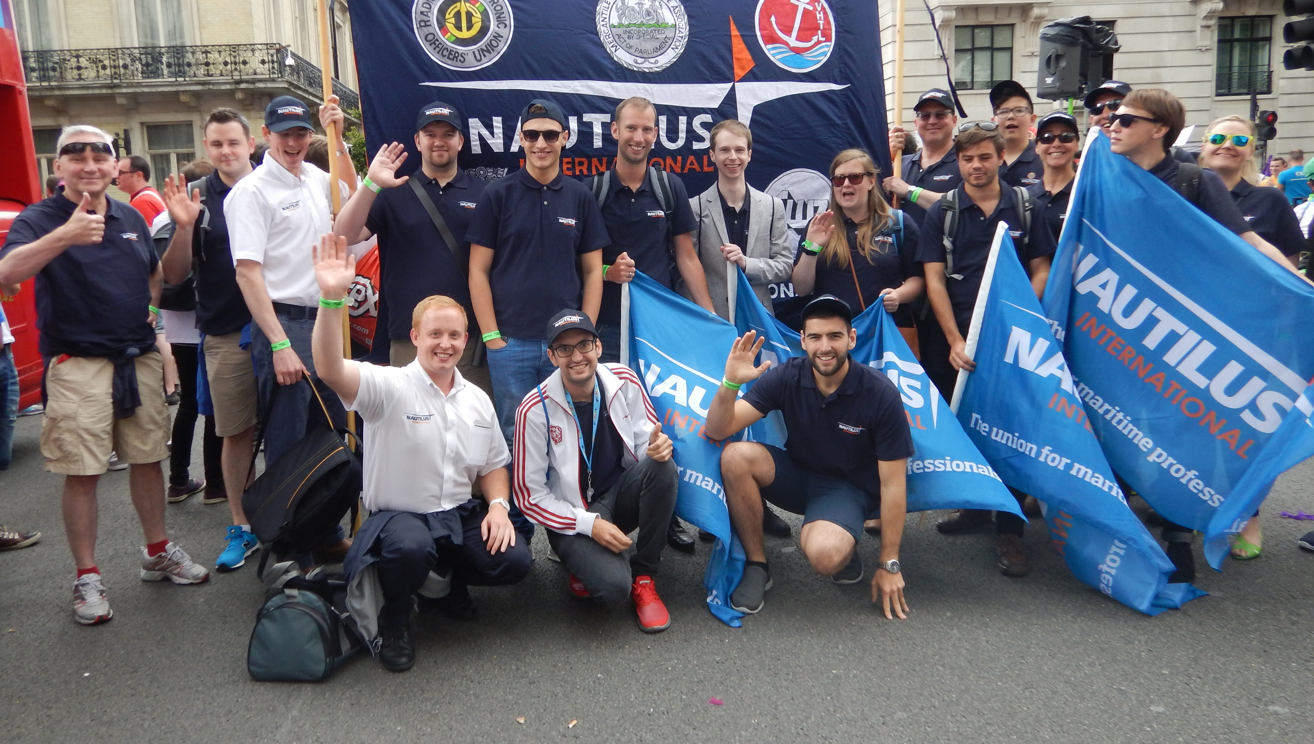 Image:Nautilus young maritime professionals will join transport union members across Europe in the Fair Transport campaign 'day of action' in Brussels.