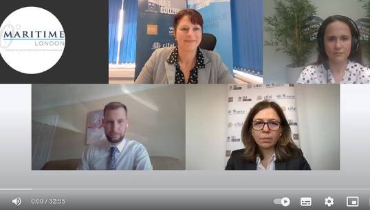 Image:Sea to City webinar panelists answer questions on making a move ashore with the aid of professional development and further training. Image: Nautilus International