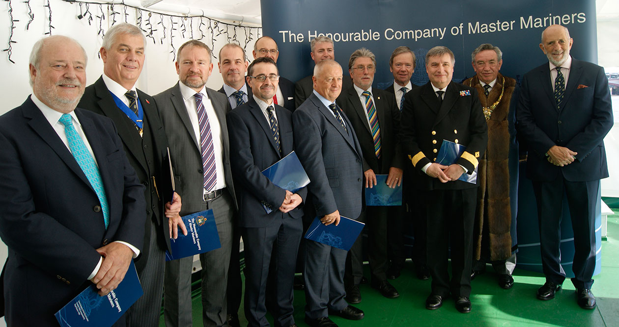 Image:First 10 recipients of the Chartered Master Mariner (CMMar).