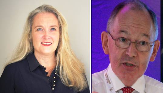 Image:2023 New Year  Honours awardees Catherine Spencer and Iain Mackinnon. Image: The Seafarers' Charity/Maritime Skills Alliance