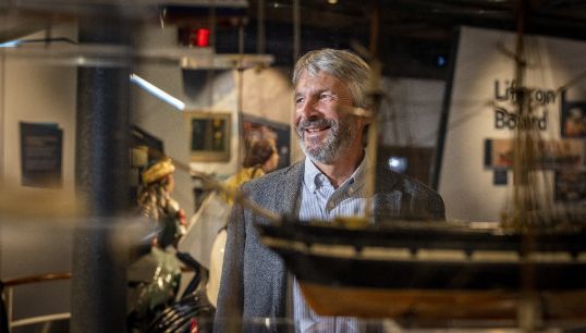 Image:Former Telegraph editor Andrew Linington, author of the first-ever history of Nautilus International. Image: Brad Wakefield