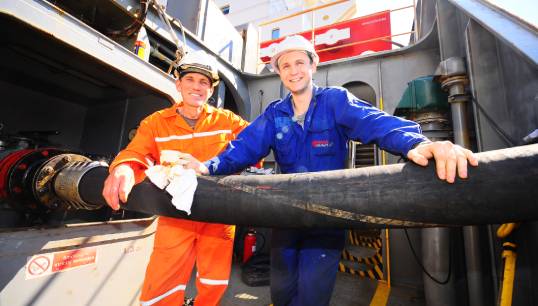 Image:A recent study commissioned by the Maritime Just Transition Task Force – which Nautilus is involved in – found that up to 800,000 seafarers could require additional training to handle alternative fuels and technologies by the mid-2030s. Image: Danny Cornelissen