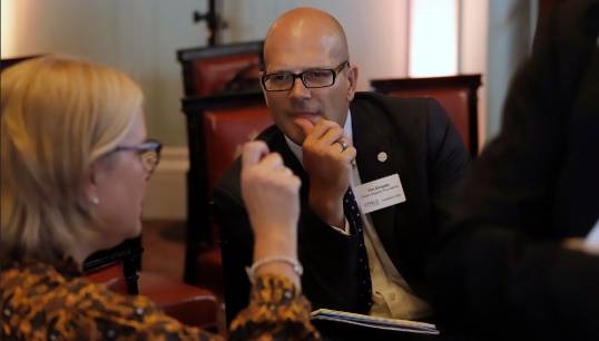 Image:MCG chair Tim Slingsby at the 2022 MCG conference. Image: MCG