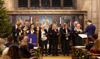 Image:The choir for a previous carol service. Image: The Mission to Seafarers