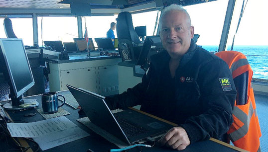Image:Gordon Foot at work. IMAGE: courtesy of Gordon Foot