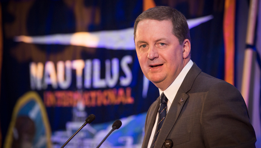 Image:Nautilus general secretary Mark Dickinson hailed moves to modernise the maritime cadet training syllabus.