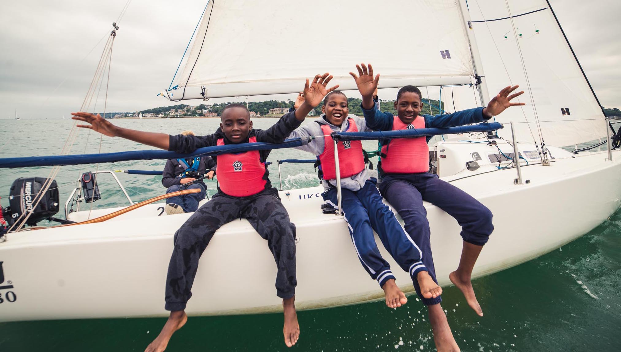 Image:The UKSA campaign reached its £15,000 fundraising target which will be used to give young people from an east London school the chance to take part in sailing and watersports activities at the Isle of Wight training facility. Image: UKSA