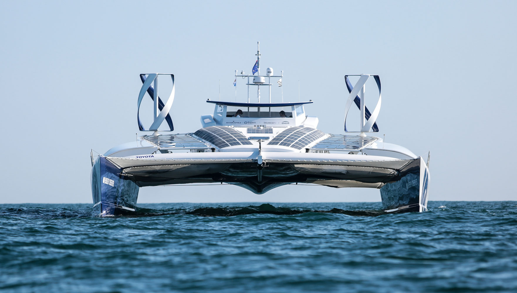 Image:Energy Observer will spend three months at its home port of Saint Malo, Normandy, before resuming its expedition to Japan. Image: Wikimedia Commons - Amadea K