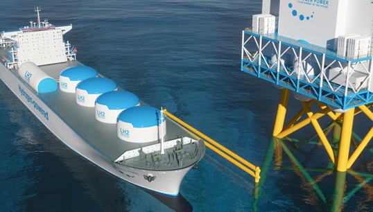 Image:3D image of liquid hydrogen renewable energy in a vessel. Image: audioundwerbung/ Getty Images 
