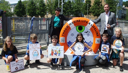 Image:The GreenSeas Trust, a charity founded by seafarer Fazilette Khan (standing left). Image: GreenSeas Trust