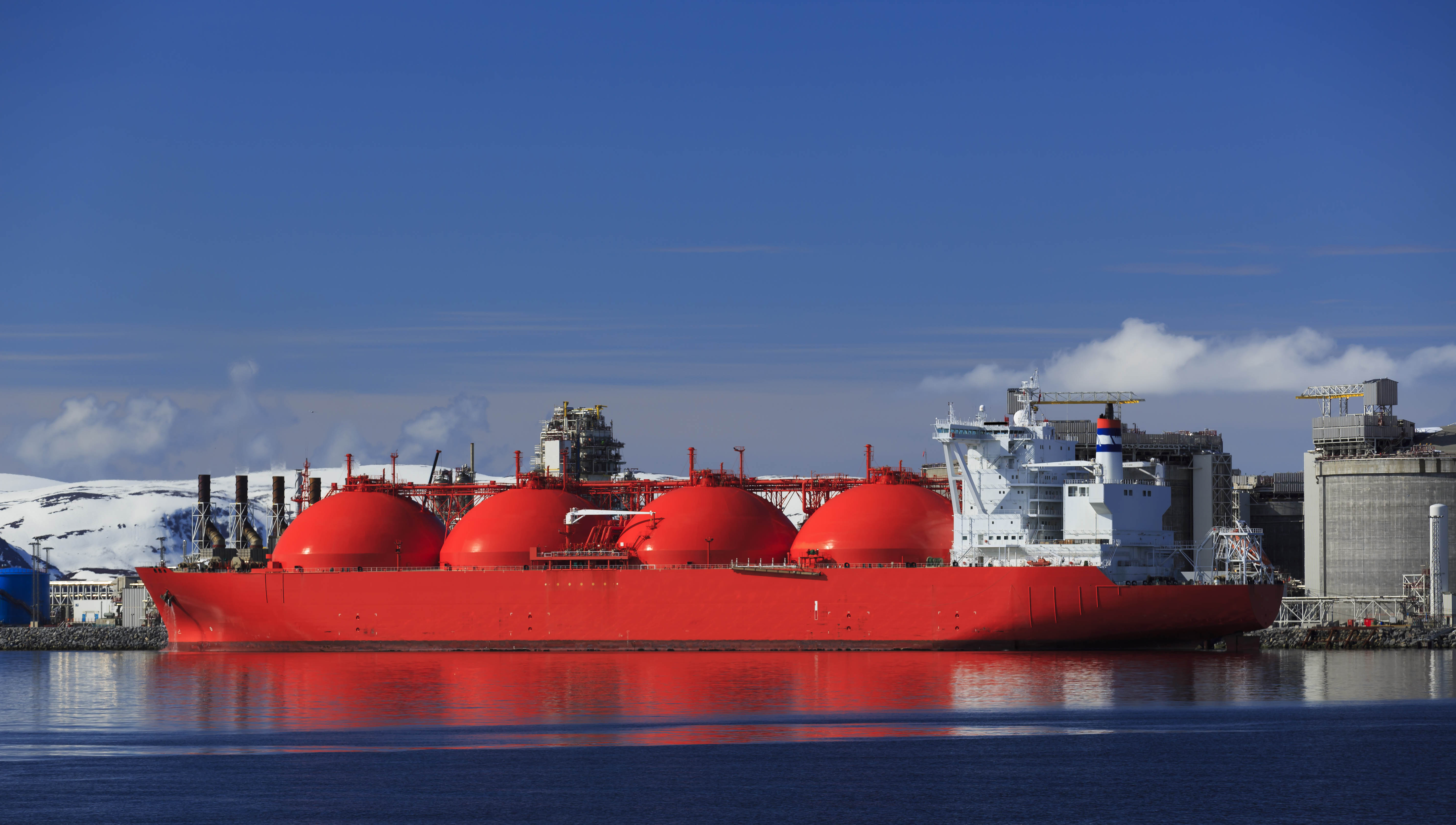 Image:LNG tanker in the Arctic. Image: Getty Images