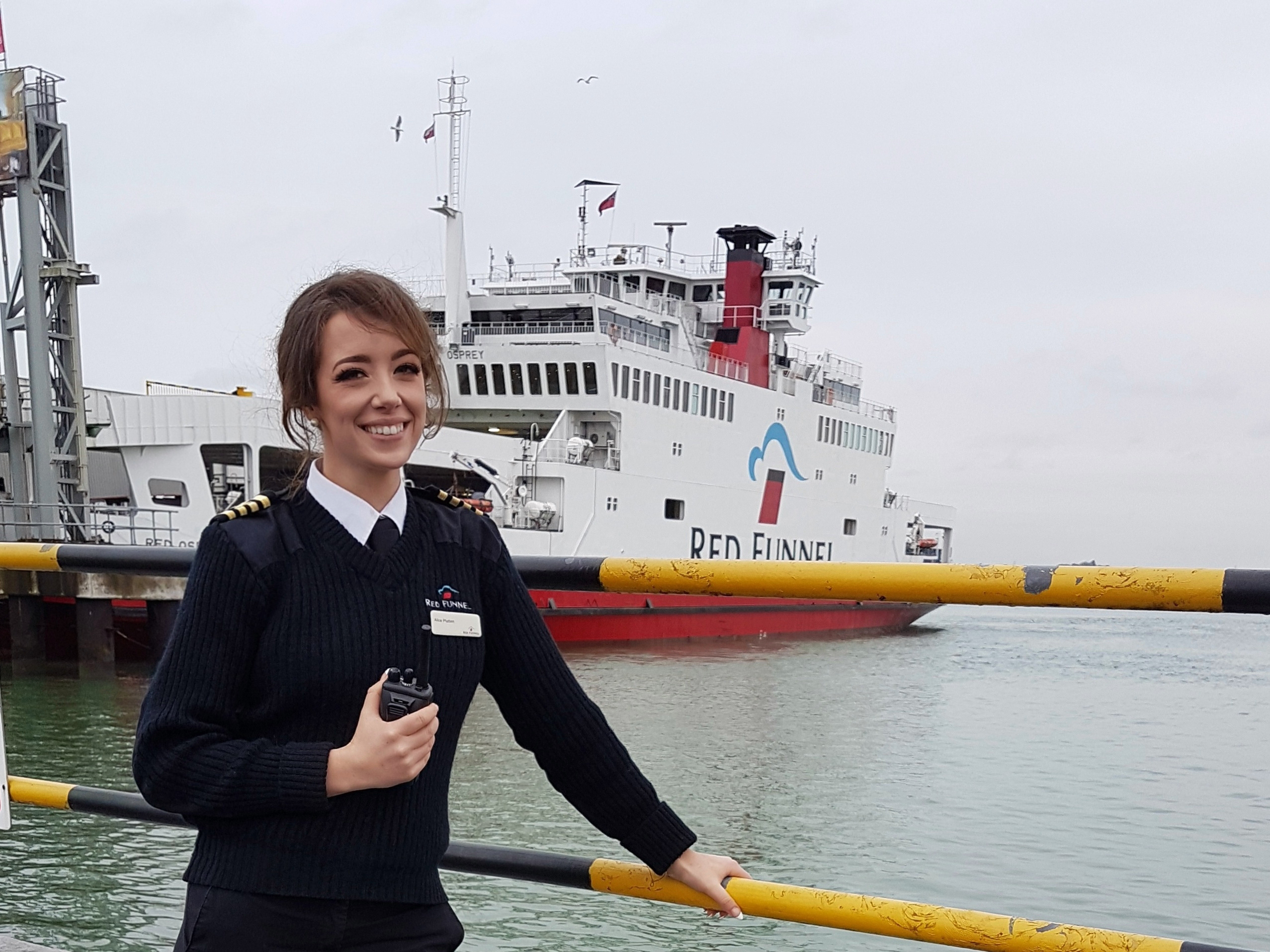 Image:Alice Duncan, Red Funnel's first female captain.