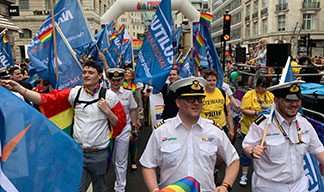 Image:Cadets on the march with Nautilus