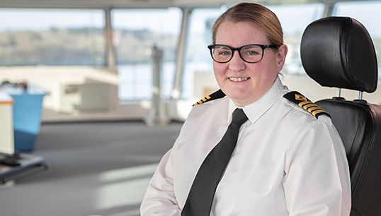 Image:Captain Susan Cloggie-Holden. Image: Crown copyright
