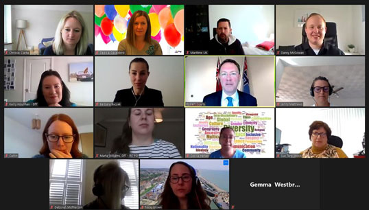 Image:An online event was held to celebrate the Diversity in Maritime's first anniversary.