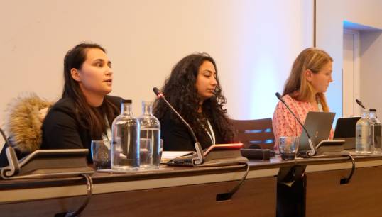 Image:Valentina spoke at an ITF inland navigation conference in December 2022. Image: ITF