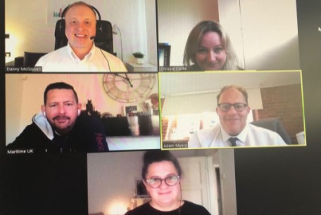 Image:Panelists at the webinar. Clockwise from top left: Danny McGowan, Chrissie Clark, Adam Myers, Jacqueline Smith.
