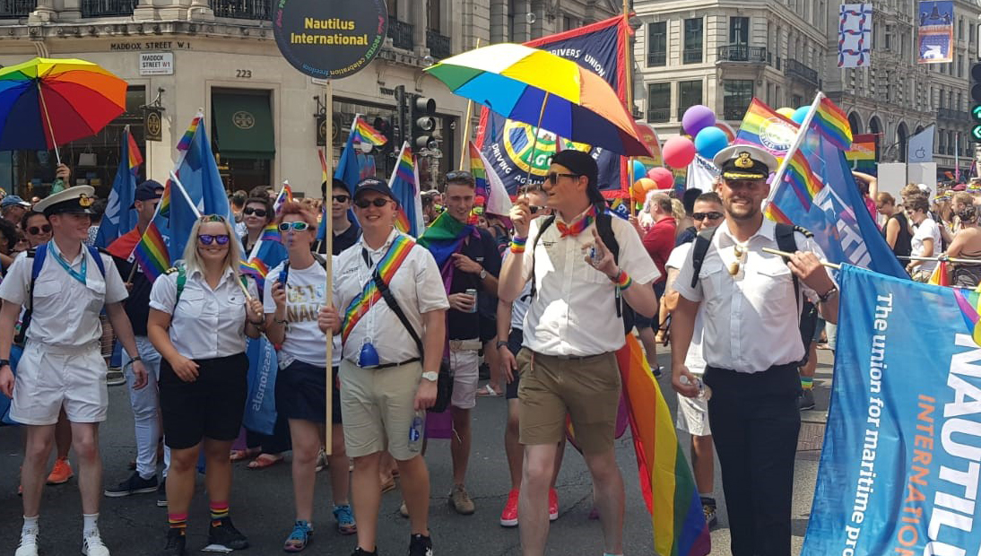 Image:The Pride in Maritime Day hybrid event was held both in London and online. Image: Nautilus International