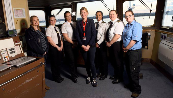 Image:Red Funnel signs Women in Maritime pledge. Image: Red Funnel Twitter