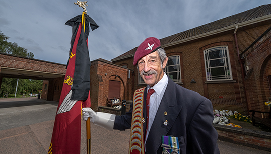 Image:Chris 'Jacko' Jackson from 2 Para, who served with Roy 'Wendy' Gibson in the Falklands. Image: Jason Shipley