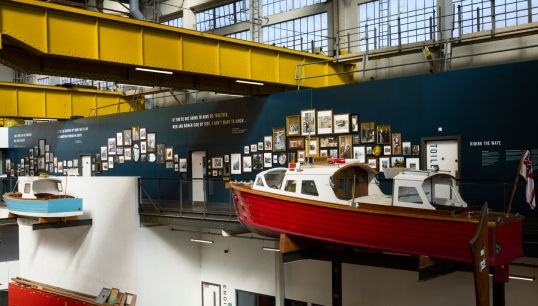 Image:A wide range of maritime women are honoured in pictures and text in the SHE_SEES exhibition. Image: Emilie Sandy
  
  