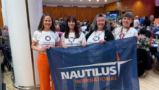 Image:The Nautilus delegation at TUC Women's Conference. Images: Nautilus International