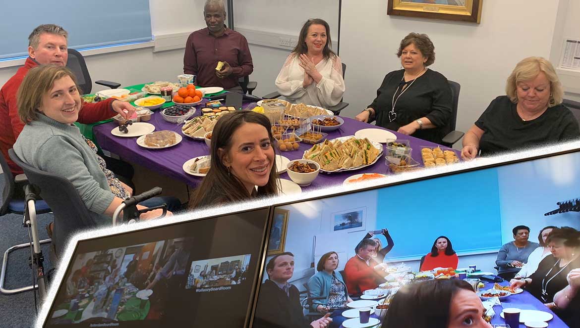 Image:Nautilus staff reflected on generation equality issues via a video link lunch for International Women's Day.