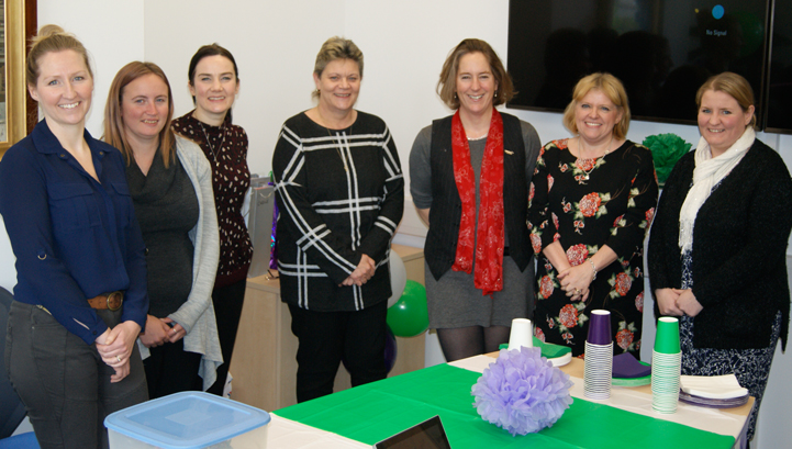 Image:Nautilus members and staff celebrating International Women's Day 2018 at the union's head office in London.