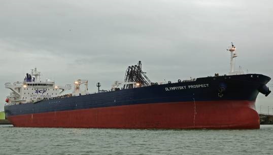 Image:The Russian tanker Olympiysky Prospect, pictured in 2021. In September 2024, the UK government described the vessel as part of 'Putin's shadow fleet', and imposed sanctions. Image: kees torn/Wikimedia Commons