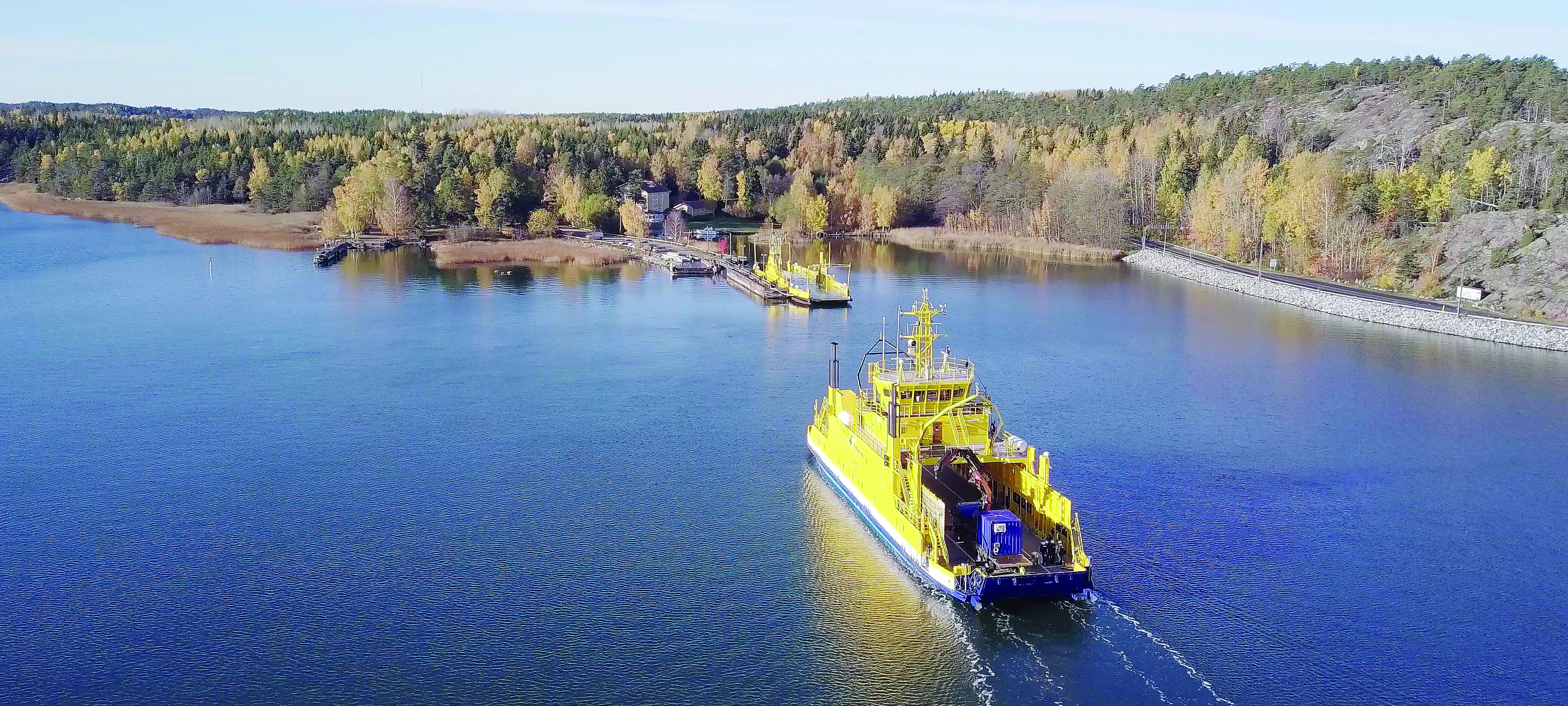 Image:As reported at the MSC 100 event, Rolls-Royce and the Finnish state-owned ferry operator Finferries staged a 'ground-breaking' demonstration last month of what is claimed to be the world's first fully autonomous ferry. The 54m car ferry Falco completed a return journey between Parainen and Nauvo under fully autonomous control. The vessel detected objects utilising sensor fusion and artificial intelligence and conducted collision avoidance. It berthed automatically, using a recently developed autonomous navigation system, with all operations monitored at a shore-based remote operating centre, some 50km, away in Turku city centre.