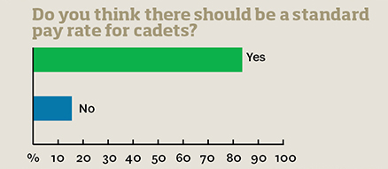 Image: Cadet survey standard pay