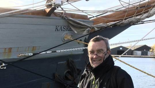 Image:Nautilus member John Etheridge, an experienced master on tall ships. Image: Courtesy of John Etheridge