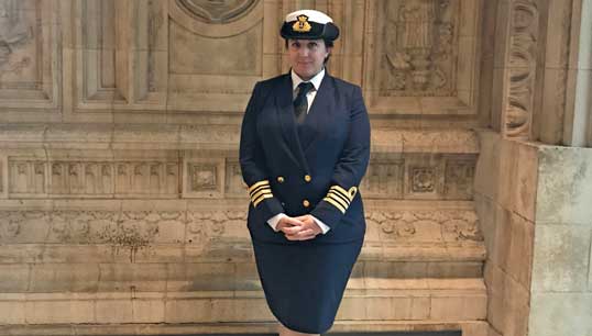 Image:Nautilus Champion Martel Fursdon, safety officer for Holland America Line