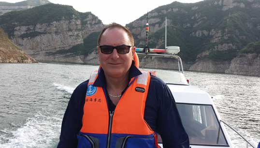 Image:Captain David L Watkins,  who works at Befrienders Worldwide, an organisation which runs a volunteer helpline to prevent suicide.