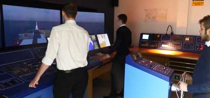 Image:Deck simulator. Image: South Shields College