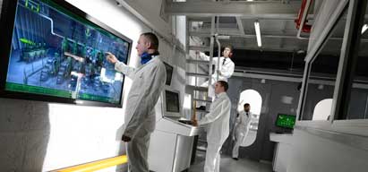 Image:Engine simulator. Image: South Shields College